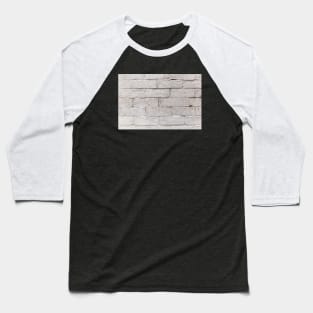 White Painted Brick Wall Baseball T-Shirt